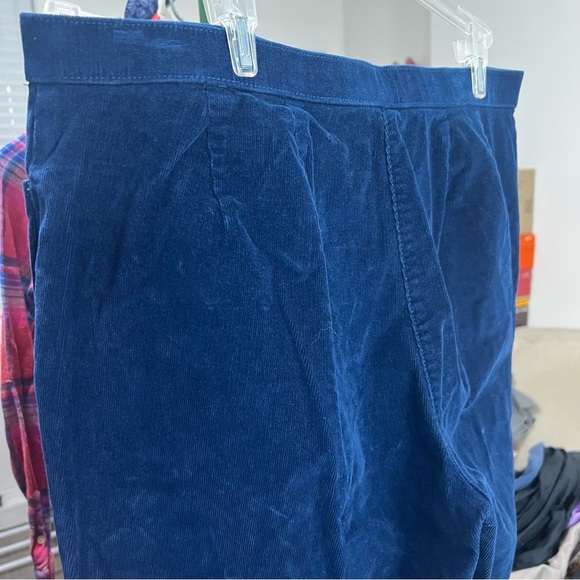 NORTHERN REFLECTIONS  Corduroy Blue Wide Leg Pants Casual 36x38 Essential Slim - Picture 6 of 8